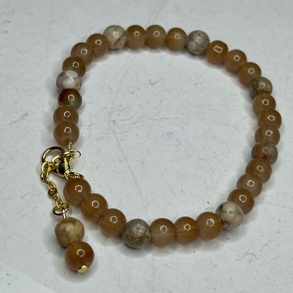 Golden Brown Agate Bracelet - Picture 3 of 3